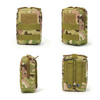 Dual-Compartment MOLLE Tactical Pouch with Customizable Patch Area